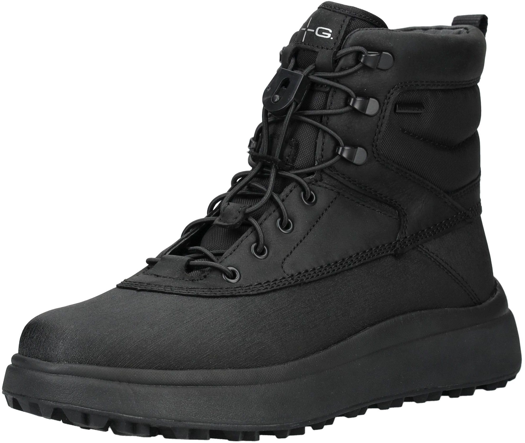 Geox Hombre Negro U Granito + Grip B A, Bota De Tobillo 39 Eu