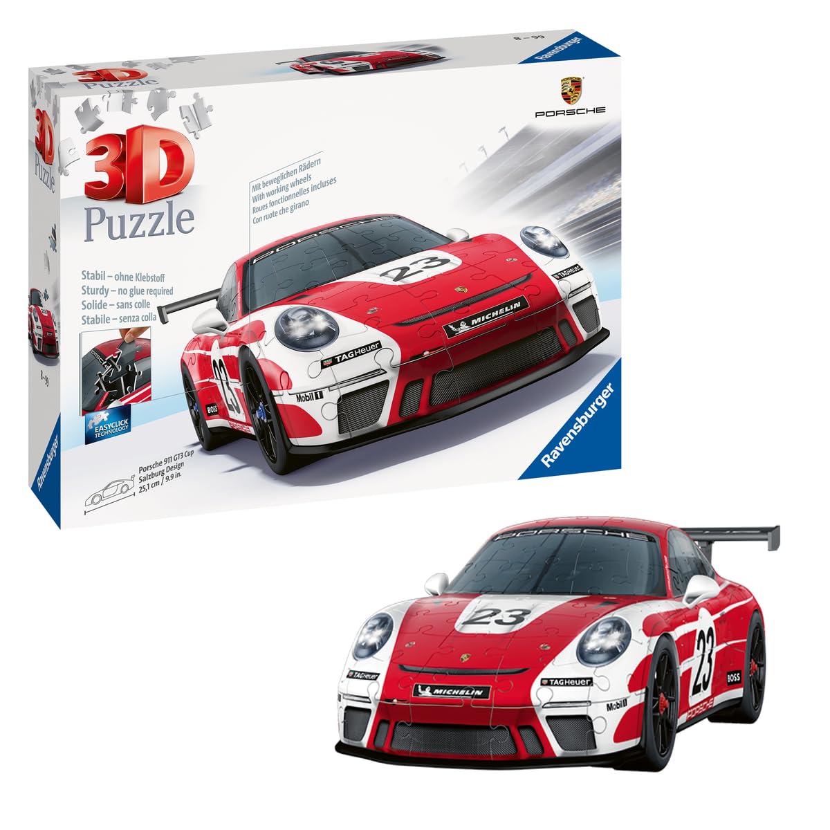 Amazon.com: Ravensburger 3D Puzzle 11558 Porsche 911 GT3 Cup in