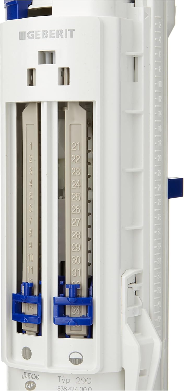 Close-up of Geberit SV Typ 290 Flush Valve with Water Level Markings