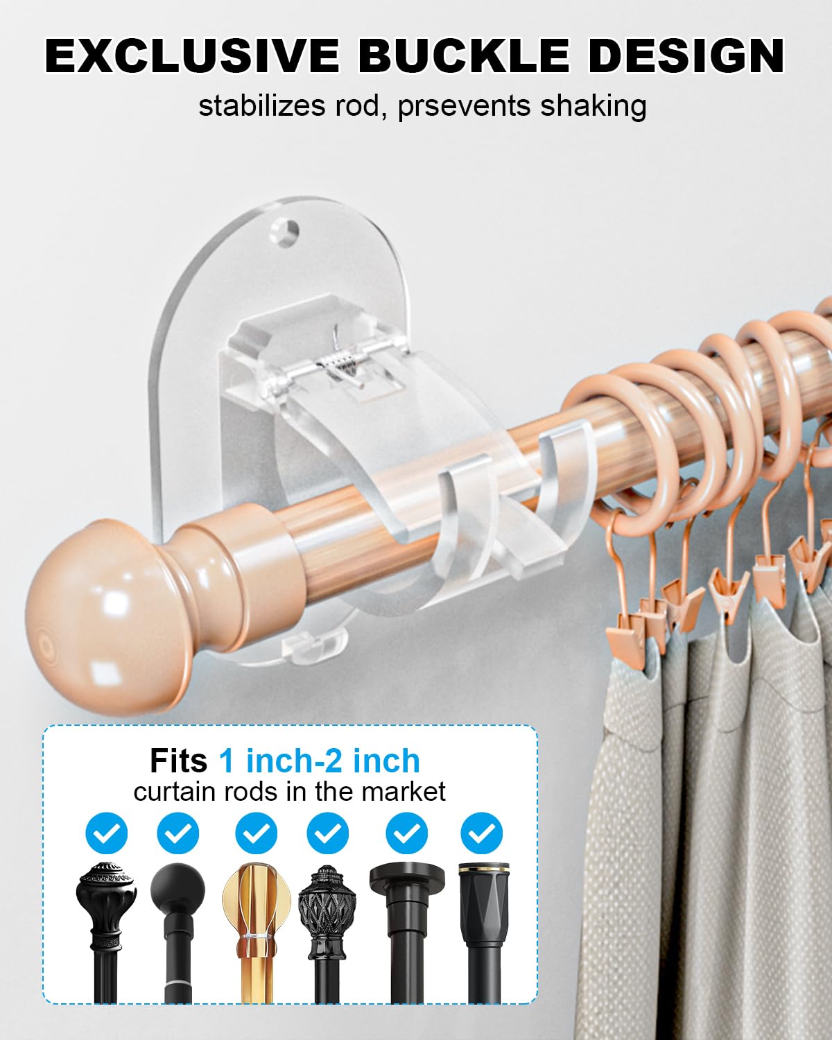 Command Strip Curtain Rod