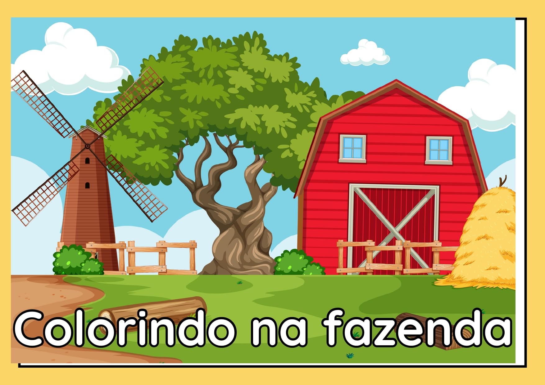 COLORINDO NA FAZENDA (Portuguese Edition)