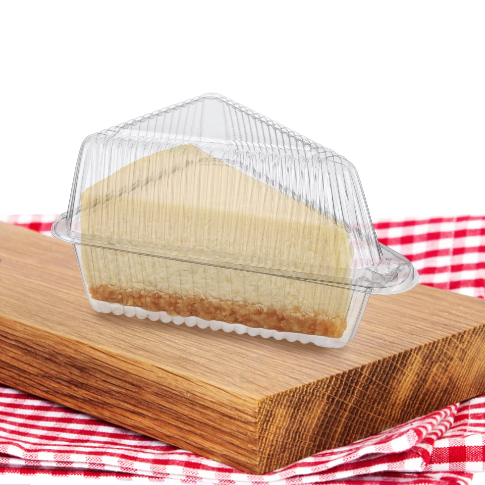 Cake Slice Containers 50 Gold Clear Triangle Cake Slice Boxes Plastic