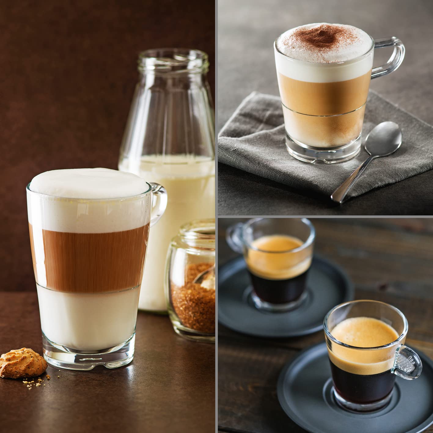 BEEM ESPRESSO-LATTE Siebträgermaschine 15 bar 0,4 L Milchtank 1,4 L Wassertank Schwarz-Silber