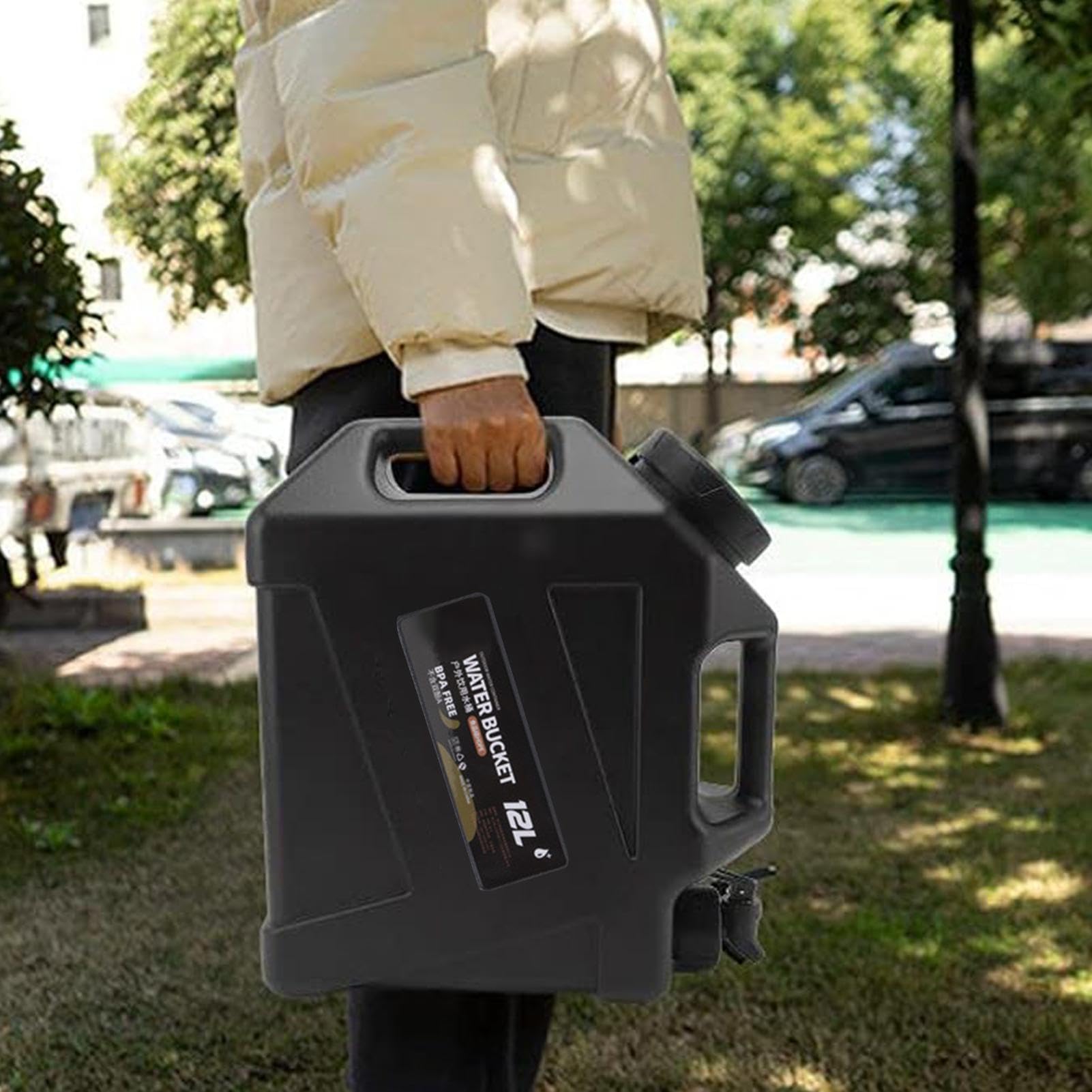 Robinet Métal Pratique Réservoir Eau Kotarbau 10L - Robinet Métal, Plastique Dur, Transport Facile, Camping Jerrican Camping 10L