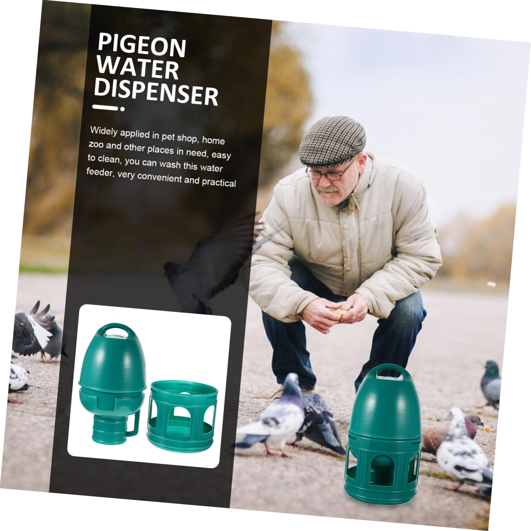 POPETPOP Bebedero De Plástico para Comedero Doméstico para Pájaros Bebedero Portátil para Codornices Suministros para para Patio o Jardín