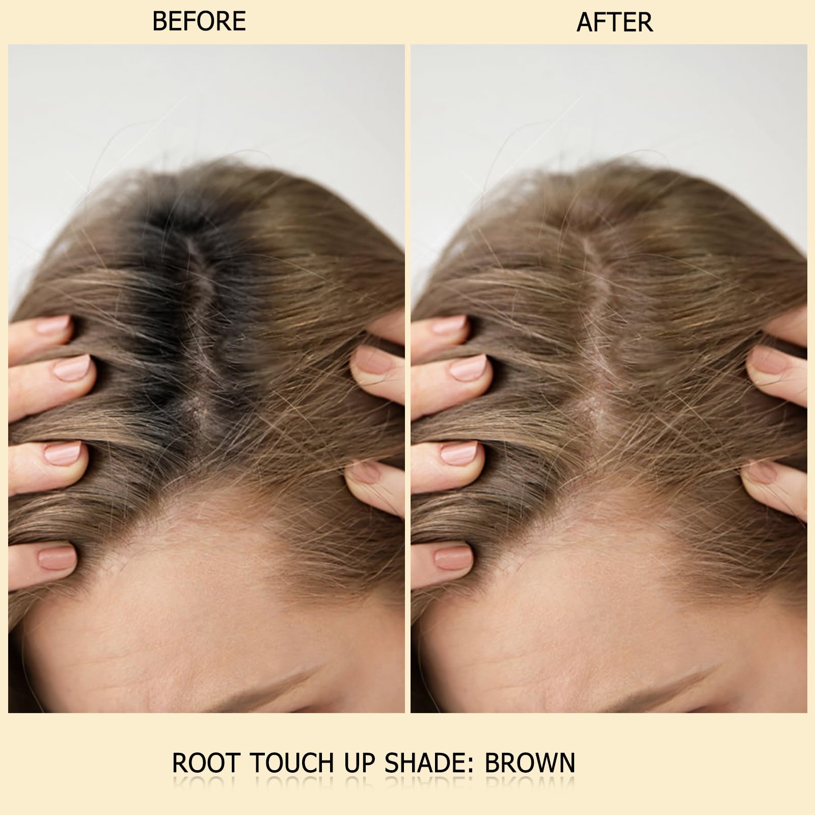 Root Touch Up Hair Color, 3 Color Blendable Hairline Powder for Gray Coverage Root Cover Up & Thinning Edges - Image 2