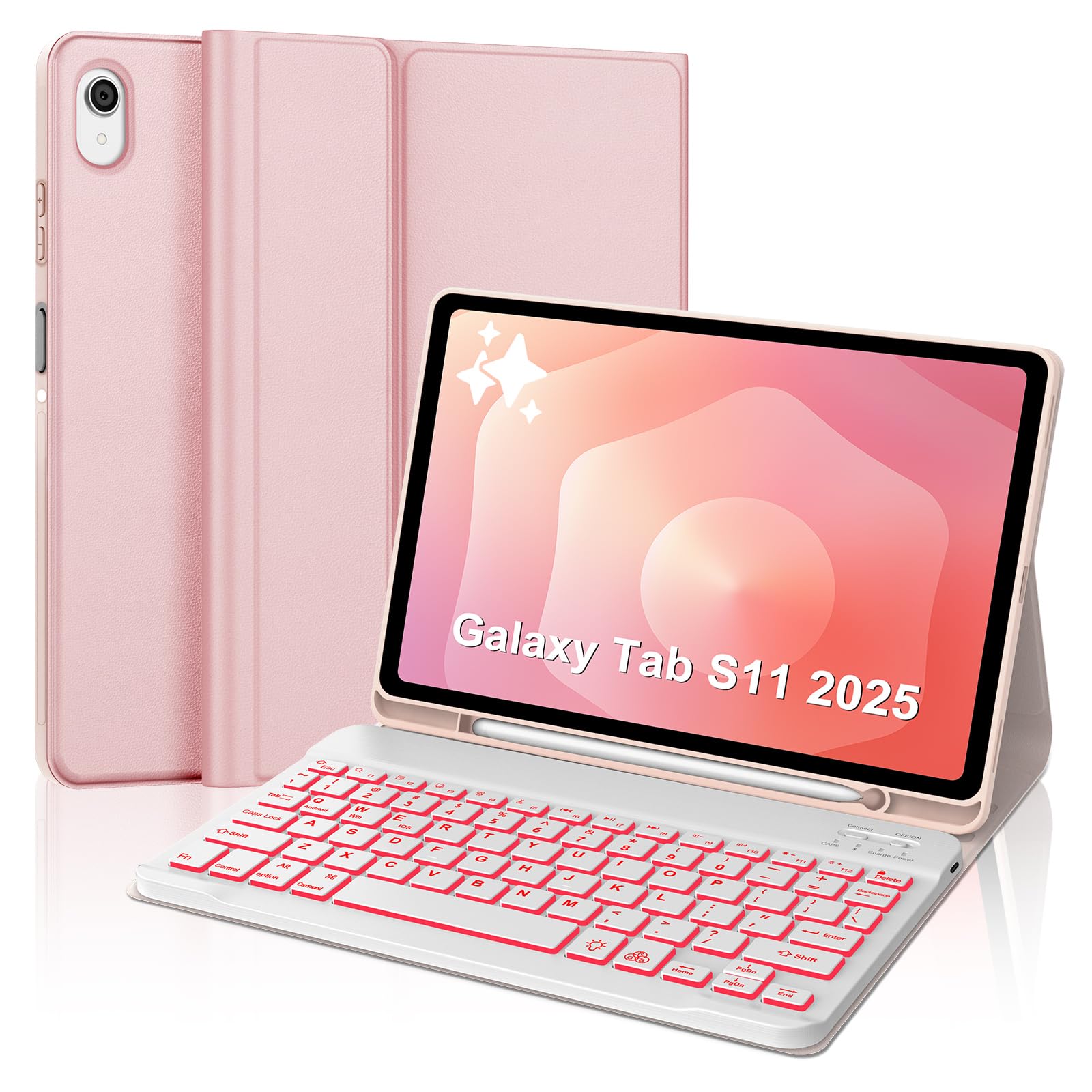 Keyboard Case for Samsung Galaxy Tab S11 11inch 2025, Detachable