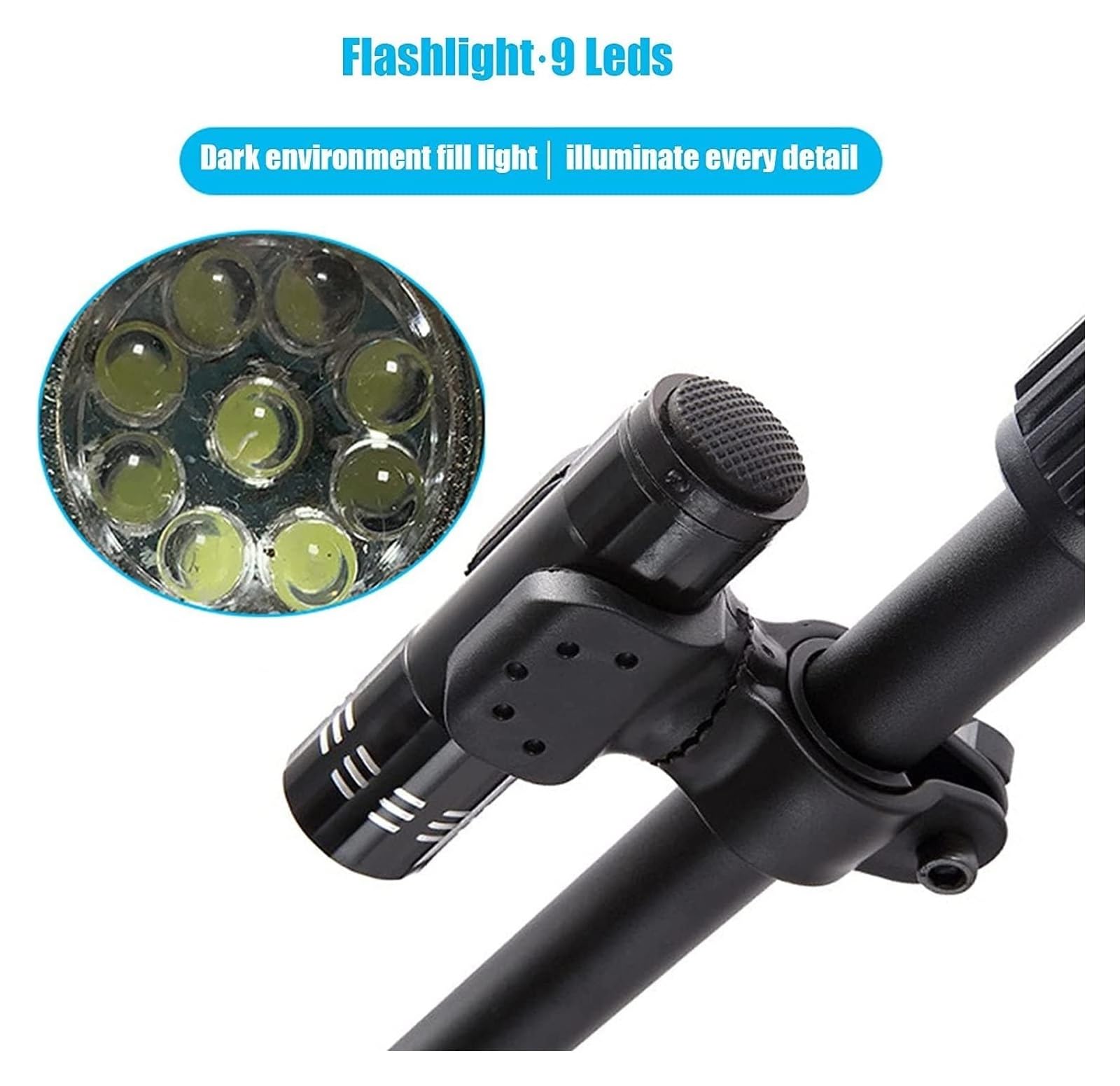 Espejo De Inspección De Bajos del Vehículo, Espejo De Inspección De Bajos del Vehículo con Ruedas Y Luces Led, Varilla Telescópica Ajustable De 50 A 100 Cm.