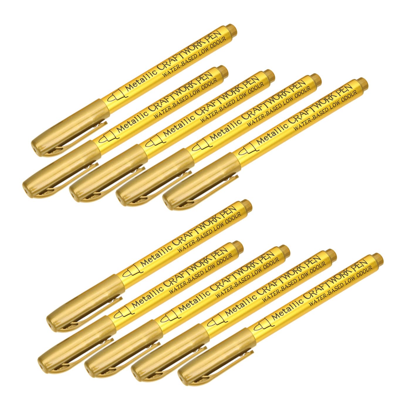 SEWACC 30pièces Marqueurs De Peinture Métallique Pour Textiles Et Stylo De Peinture à Huile Pour Artisanat Et Dessin Feutres Écrits