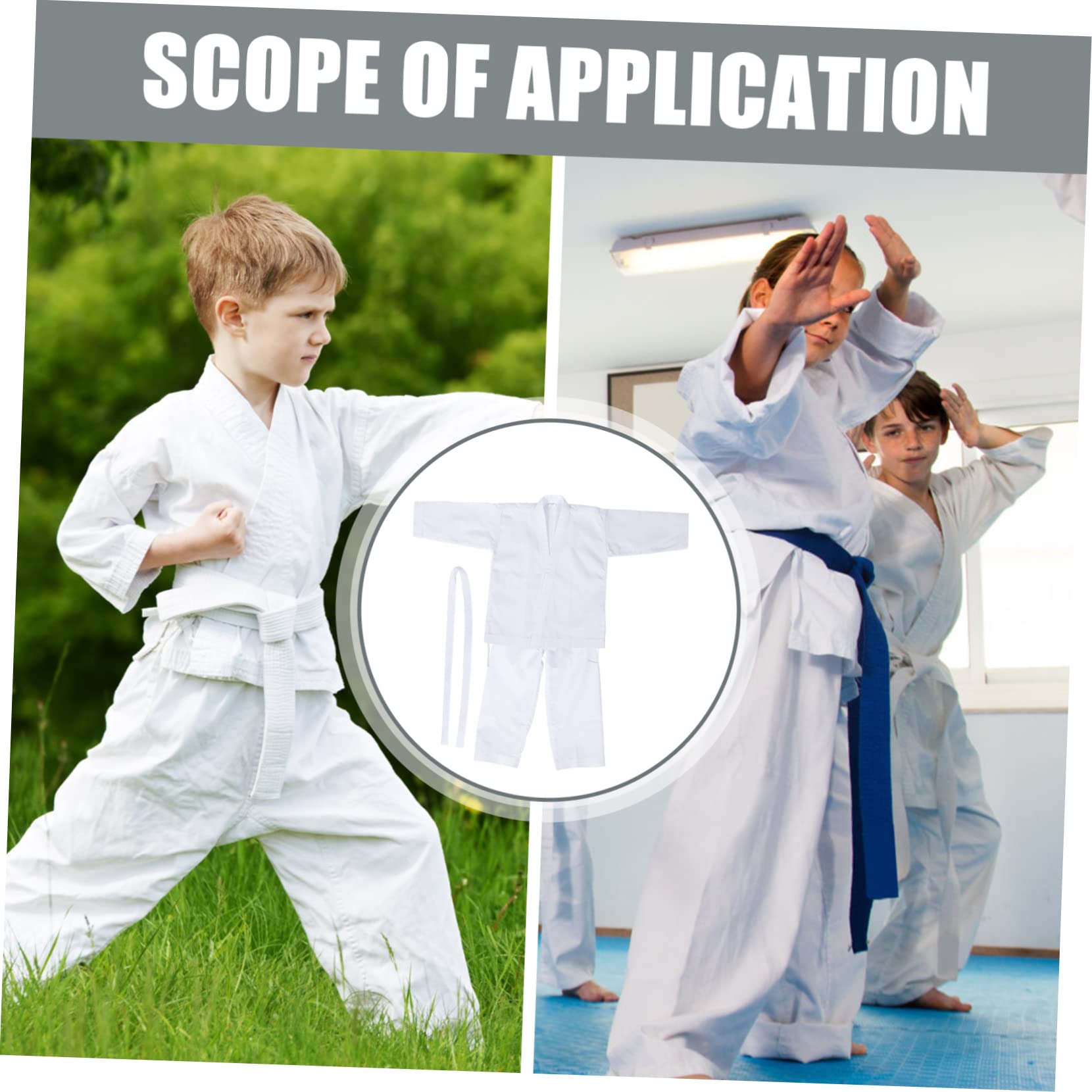 Uniforme de Karate para Adulto y Juvenil, Juego de Entrenamiento