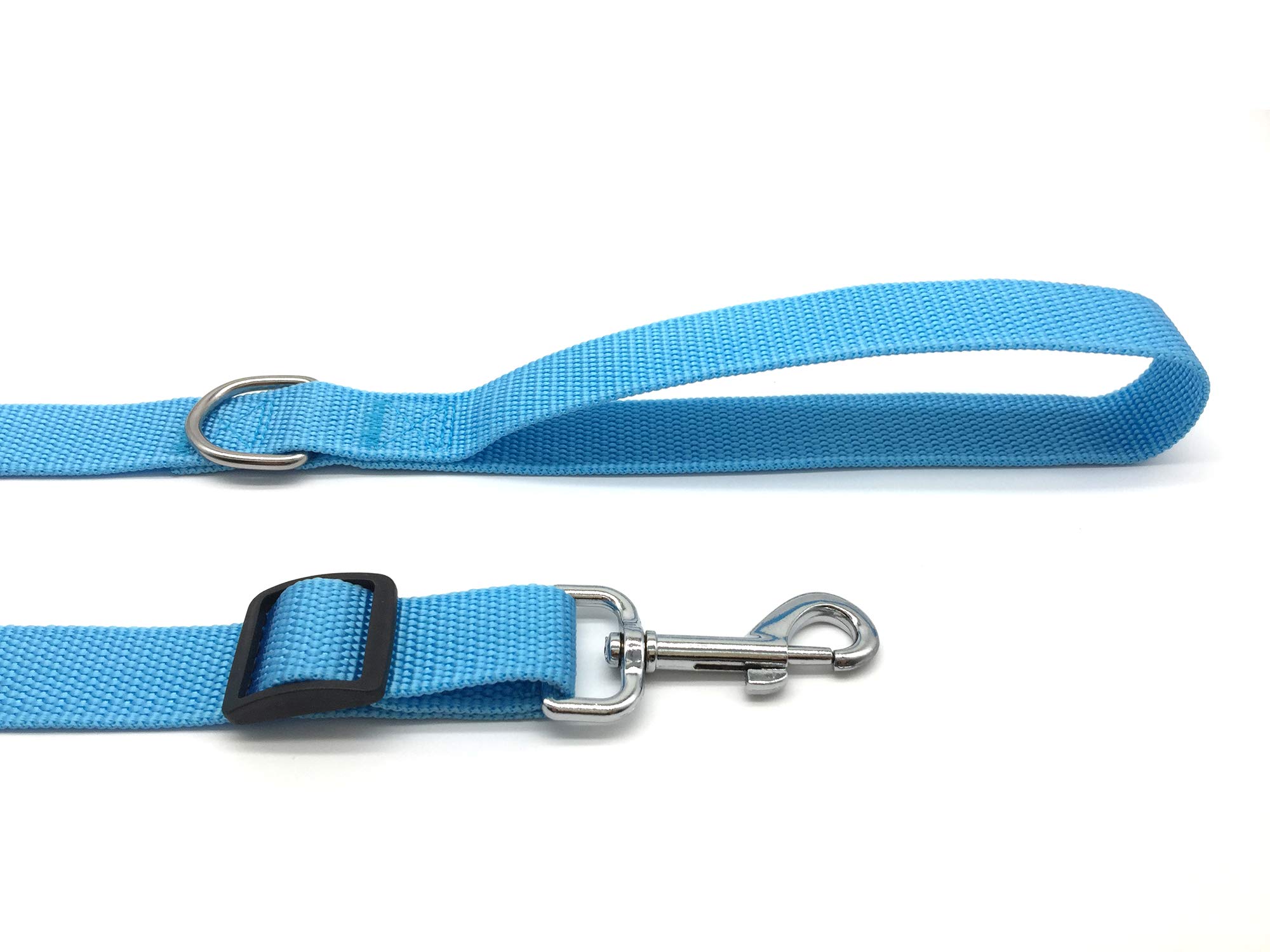 TAIAN Correa de nailon ajustable para perro, correas de perro de 10 pies de largo para perros medianos y grandes (azul)
