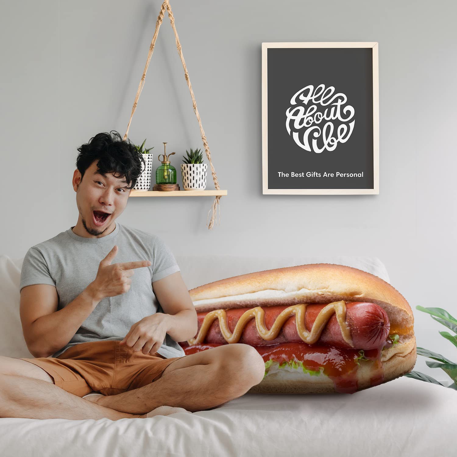 HUMAN MADE 「HOT DOG CUSHION」ホットドッグクッション Amazon.com: 3D Designed Hot Dog Pillow, Soft Hotdog Food Pillow