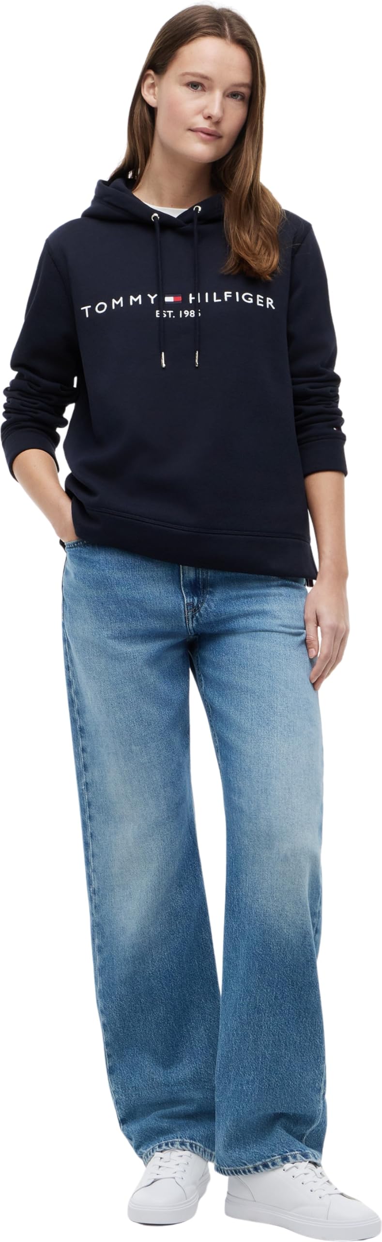 Tommy Hilfiger Donna Felpa Heritage con Cappuccio