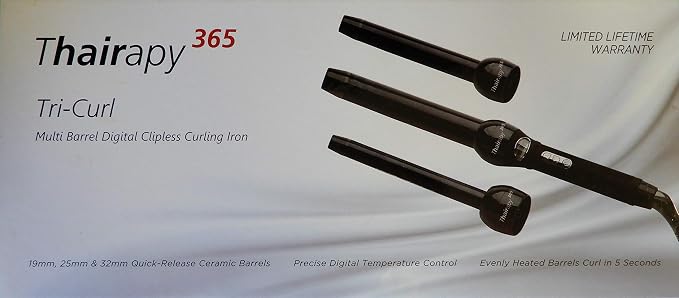 Amazon.com: Thairapy 365 Tri-Curl, rizador digital sin clip, multibarril :  Belleza y Cuidado Personal