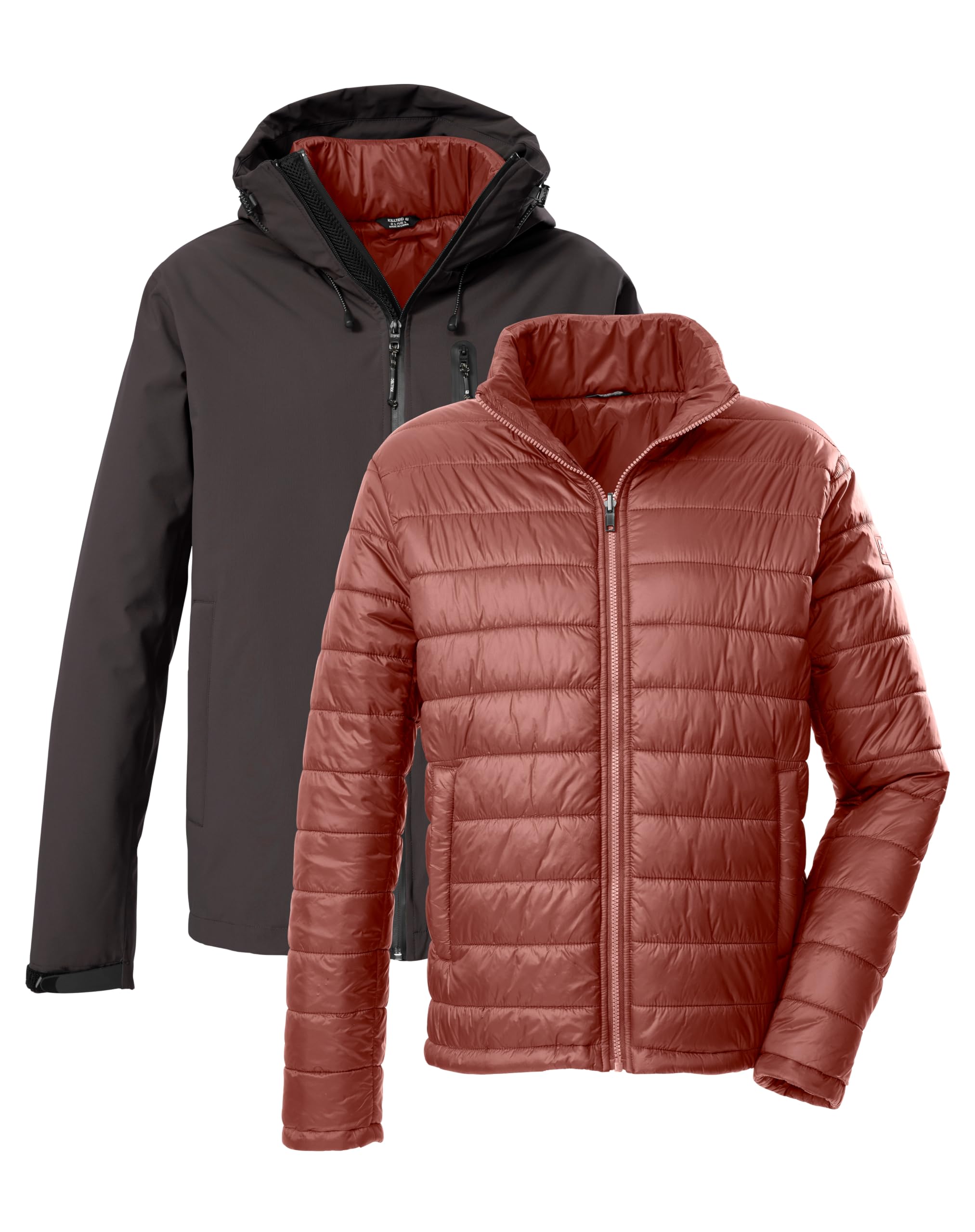 Killtec Herren Kow 95 Mn Jckt Outdoorjacke/3 in 1 Funktionsjacke mit Kapuze und einzippbarer Steppjacke
