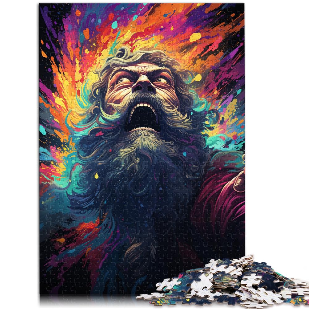 Puzzle Pittura di un vecchio gioco di puzzle 2000 pezzi 27.56 pollici x39.37 pollici Puzzle in Carte Grigie Adatto per Adulti e Bambini sopra i 14 Anni per Regali per Adulti