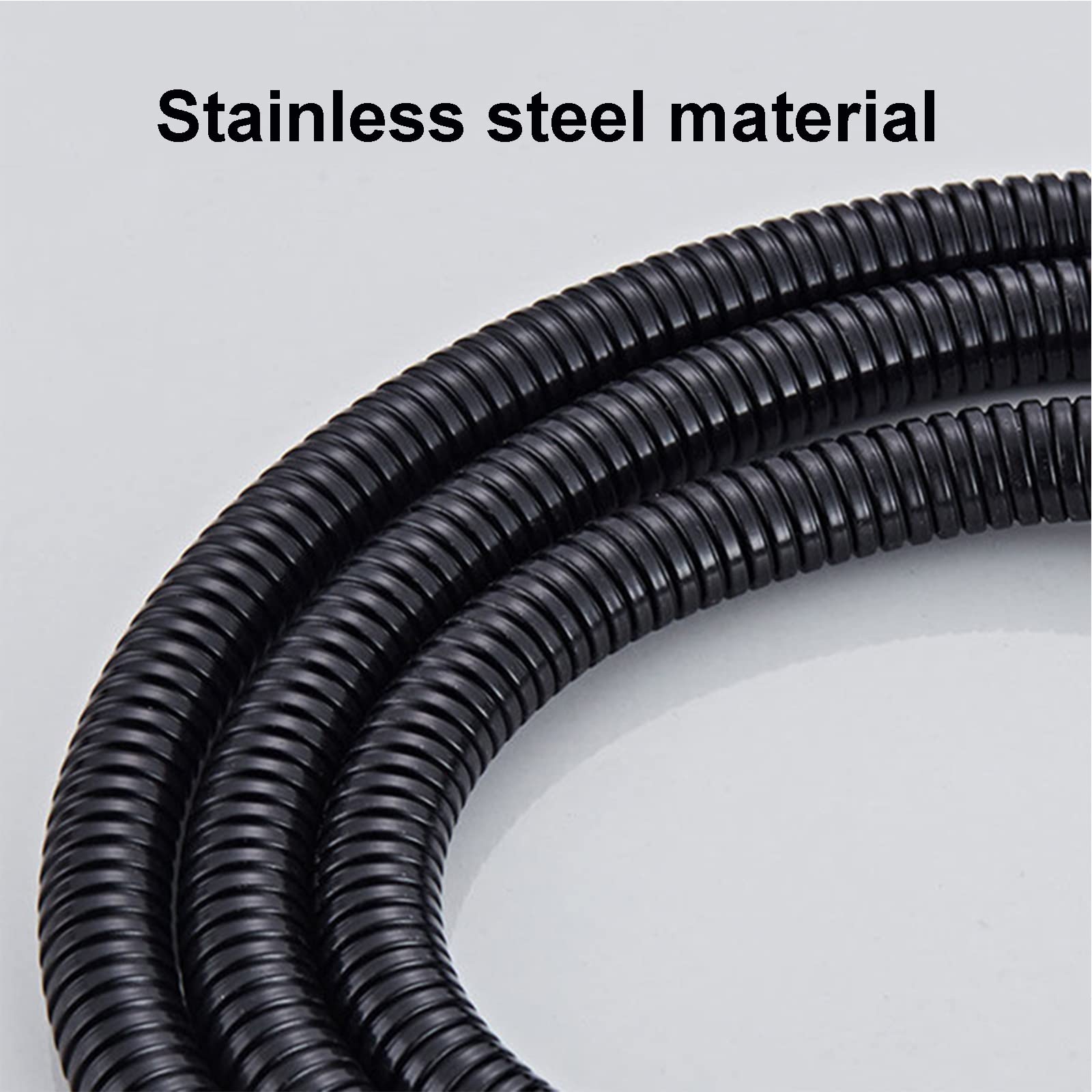 Tubo Doccia Flessibile 1,5 Metri Nero - Antitorsione, Universale Per Rubinetto, Doccia E Bidet - Foto 11