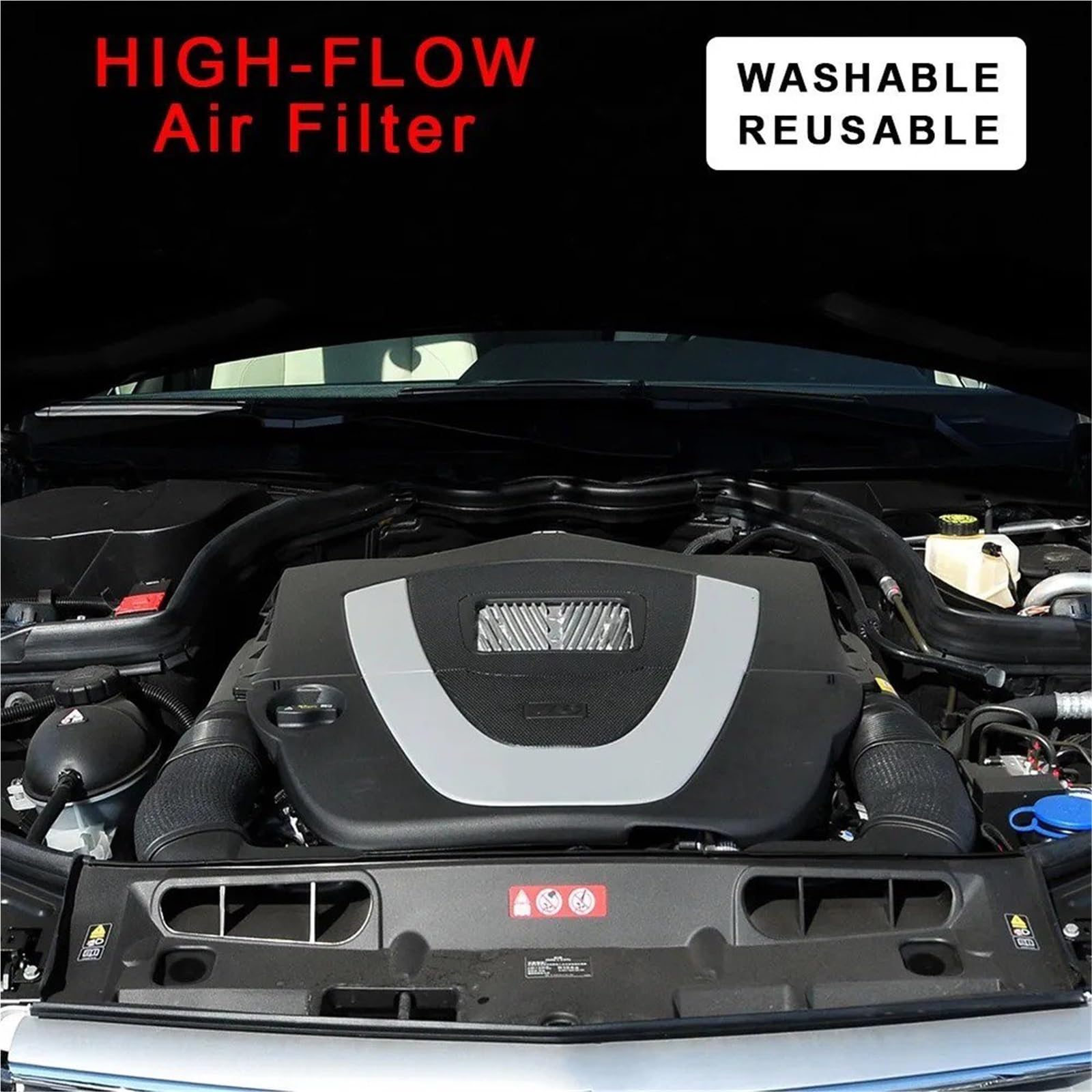 Filtros De Aire Para Coche Para Benz R300 S320 S400 S500 S55 SL280 SL500 ML300 ML500 Filtro Reutilizable Lavable De Entrada Aire Frío 1120940004 A1120940604