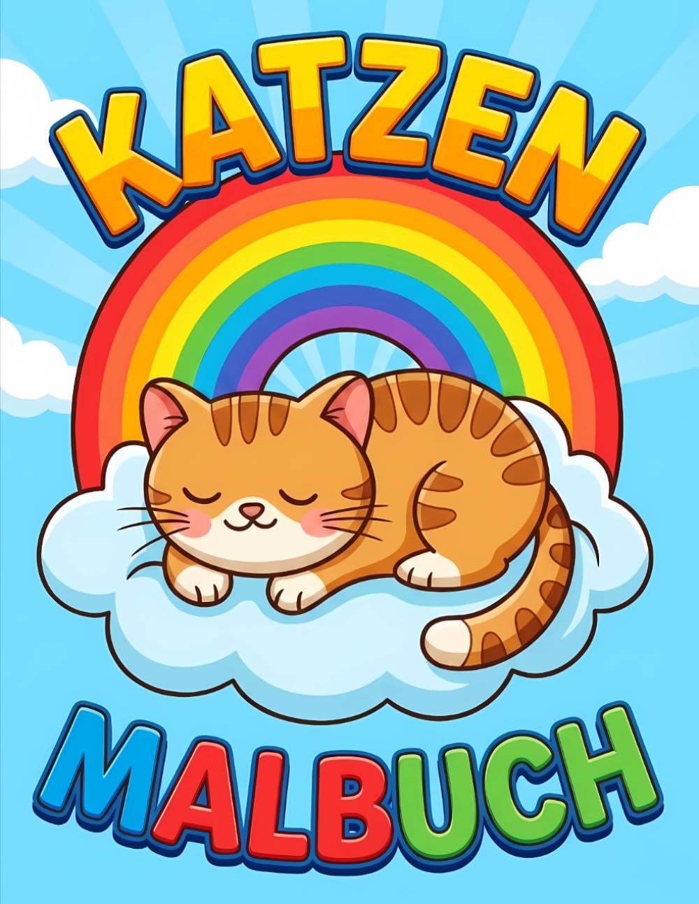 Katzen Malbuch: Abwechslungsreiche, leicht auszumalende Motive für Spaß, Entspannung und fröhliche Momente im Alltag