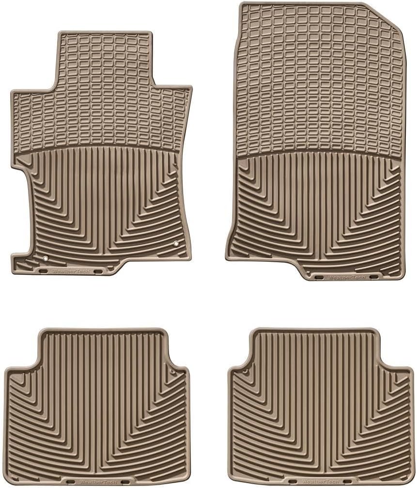 WeatherTech All-Weather Floor Mats for Honda Accord 1st & 2nd Row (WTHT094150), Tan