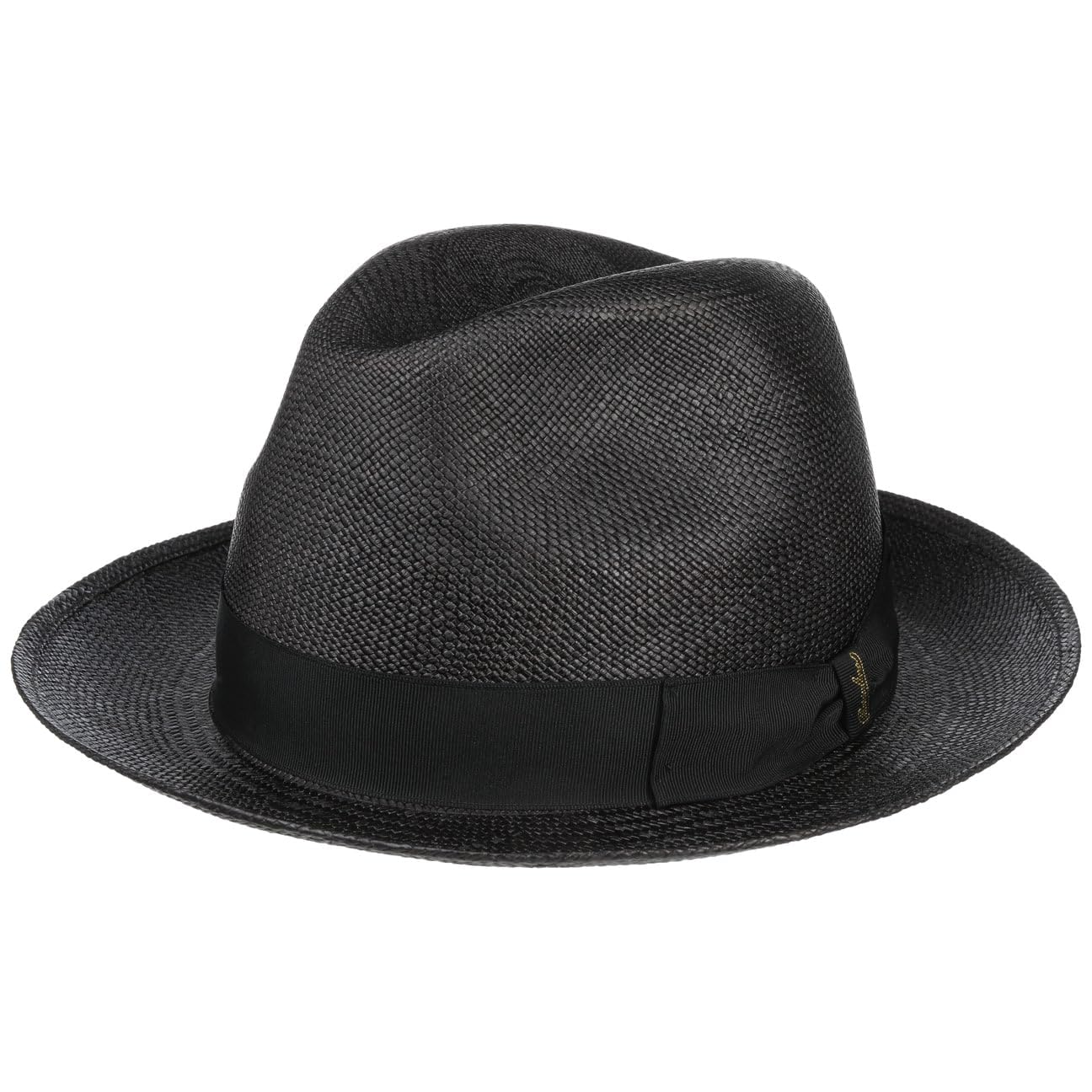 Borsalino Sombrero Panamá Darolan Mujer/Hombre - Made in Italy de Verano Paja Sol con Banda Grosgrain, Grosgrain Primavera/Verano