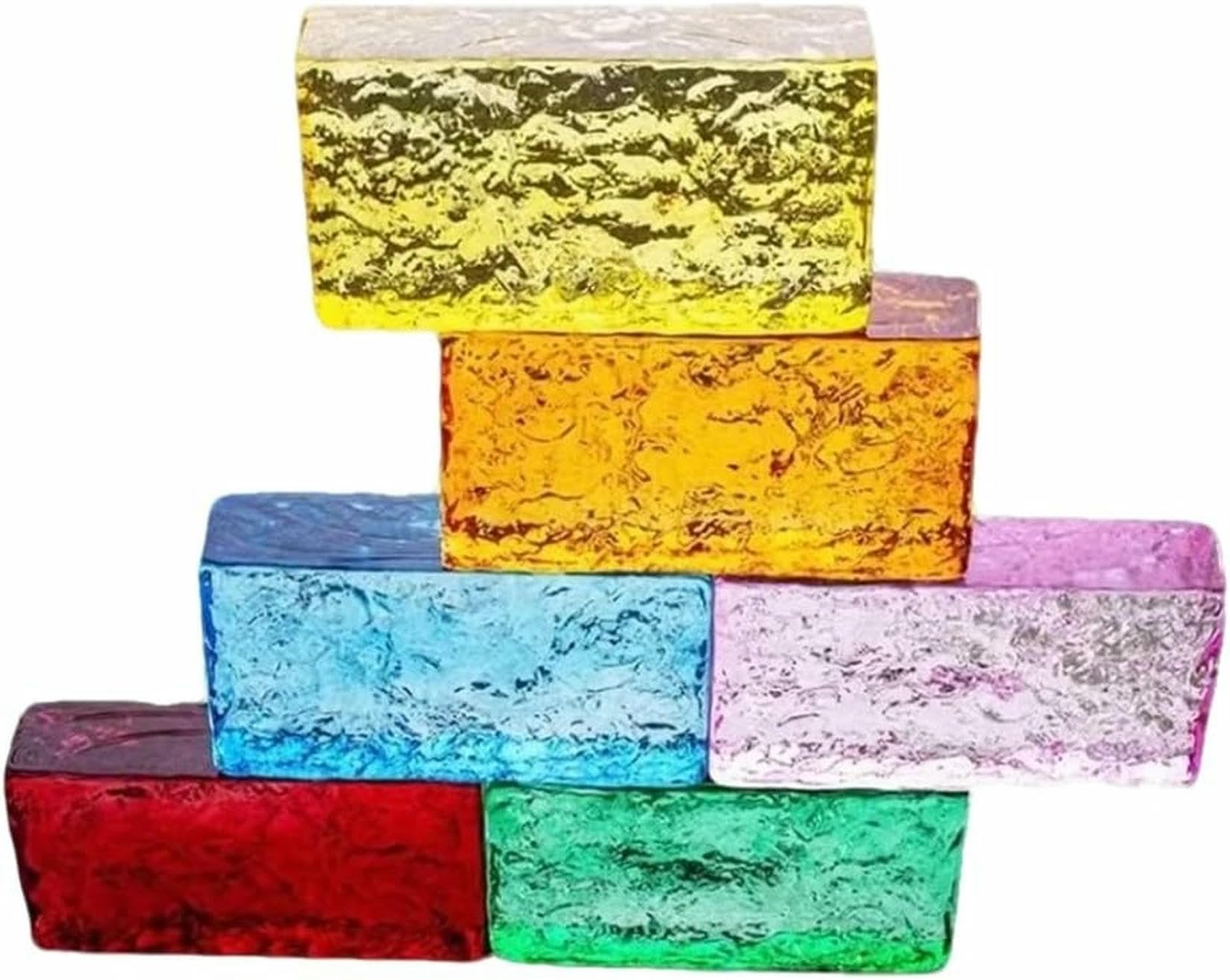 Ladrillo de cristal macizo rectangular divisor para tabiques interiores y paredes decorativas