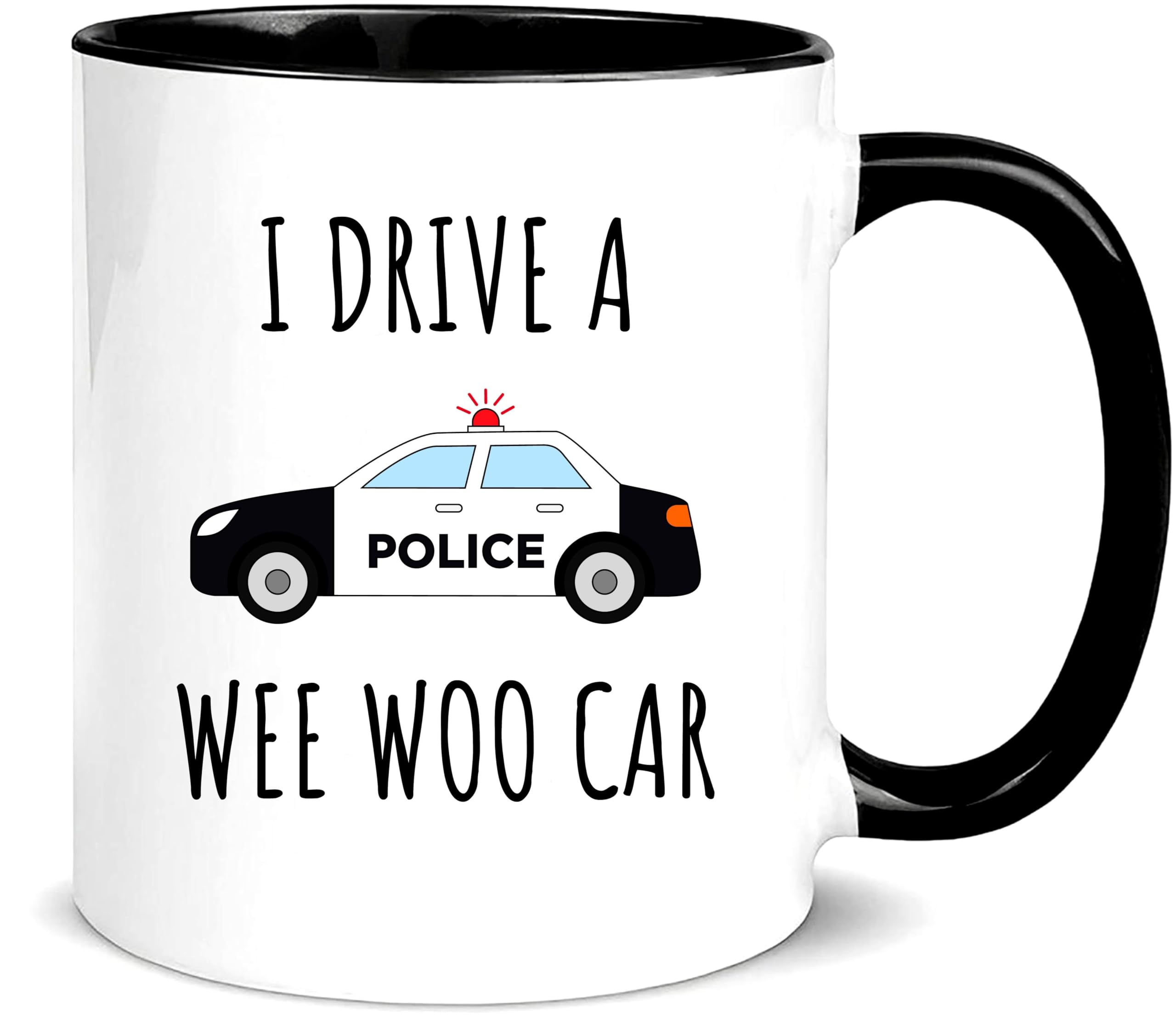 Awnpow Funny Police Officer Mug,Wee Woo Car ...
