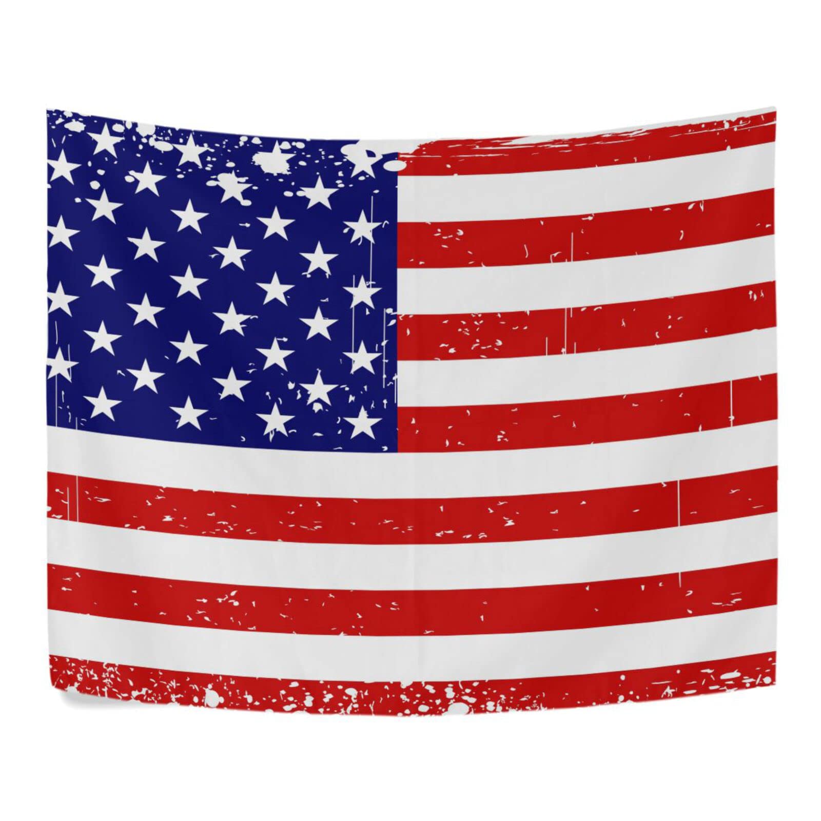 アメリカ国旗 星条旗 フラッグ 布製 ビンテージ USA ヴィンテージ☆アメリカ星条旗USA国旗大判flagフラッグ布タペストリー