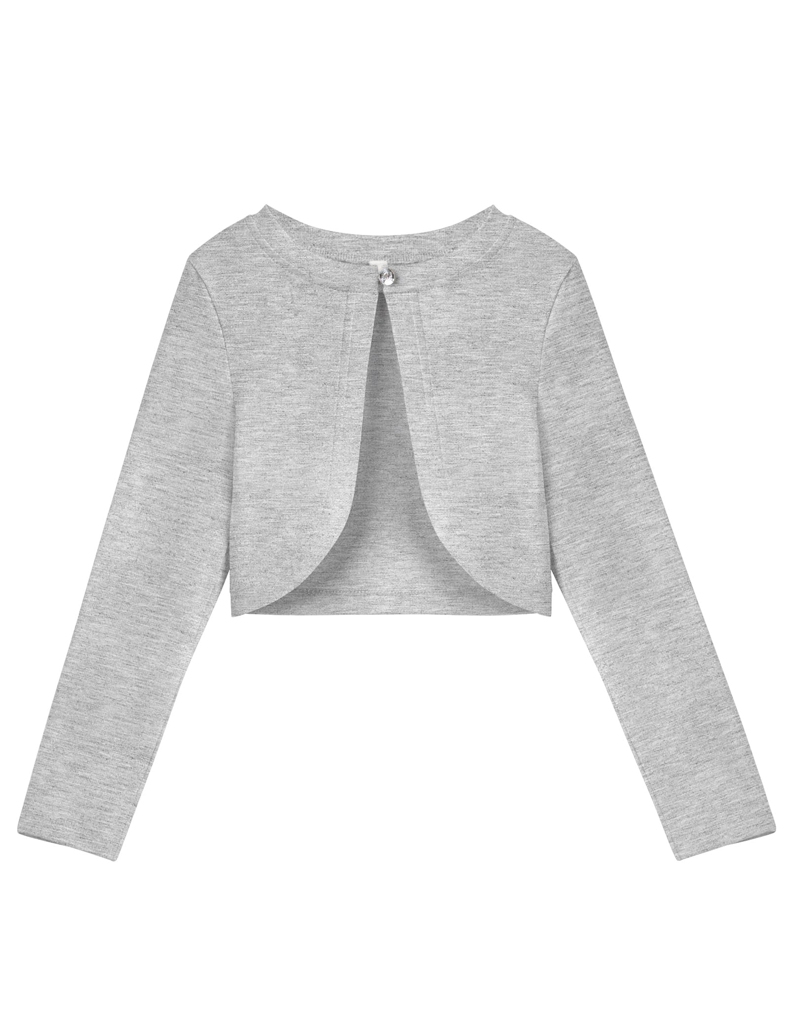 Arshiner Bolero Mädchen Strickjacke Festlich Kinder Baumwolle Cardigan Hochzeit Kommunion Jacke mit Diamantknopf 5-13 Jahre