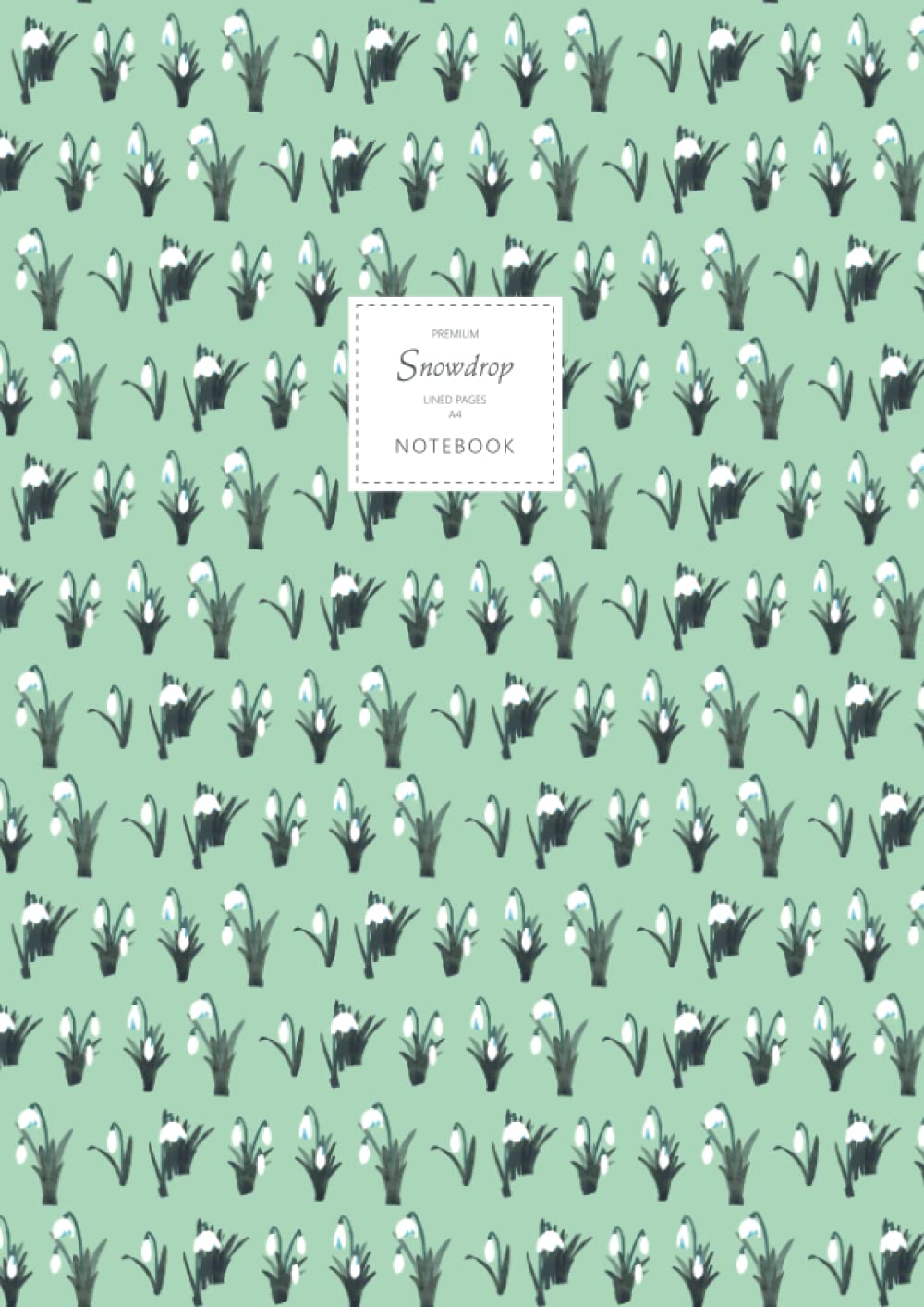 Snowdrop Notebook, Lined Pages, A4