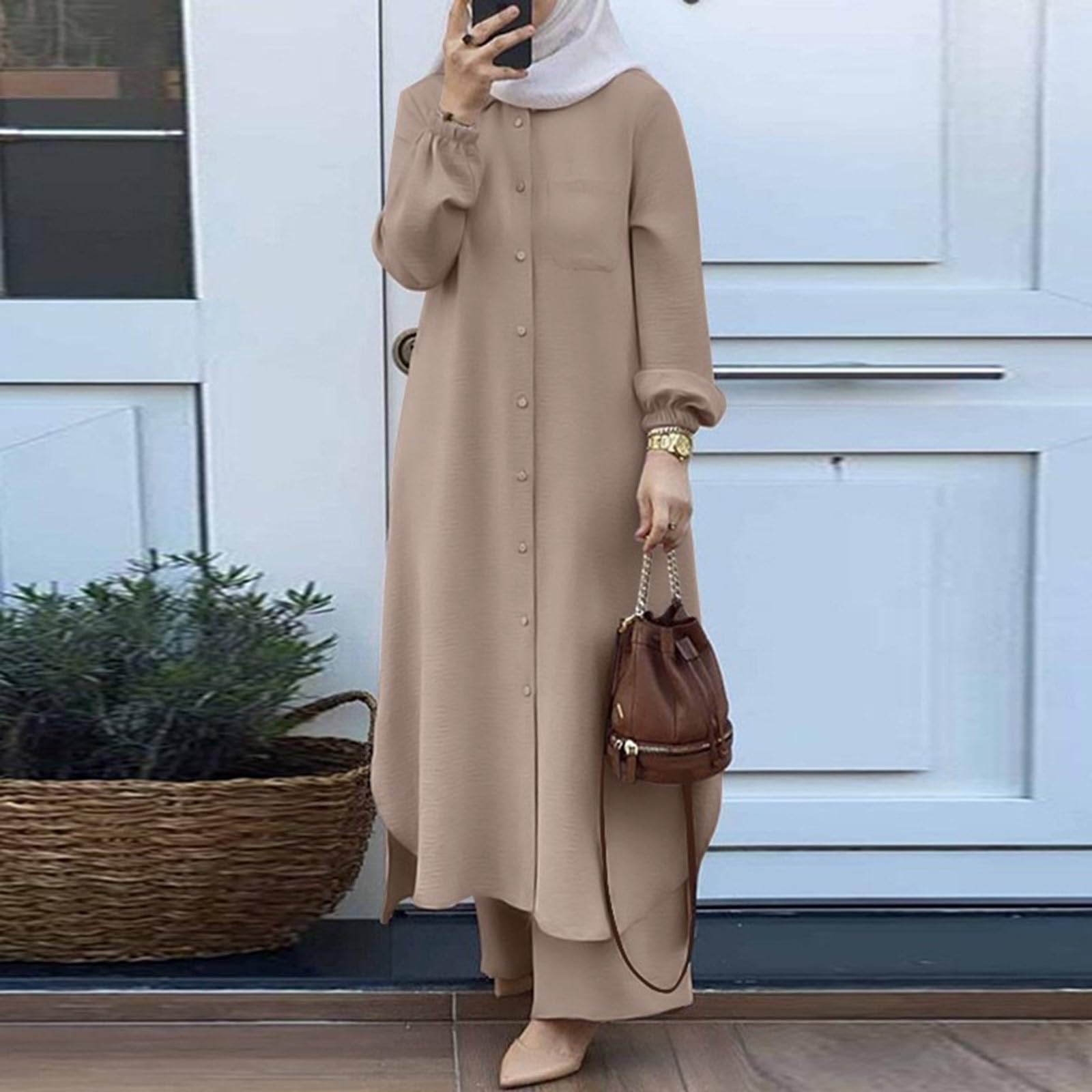 Musulmane Kaftan Abaya Femme Moyen-Orient Arabe Couleur Unie Tenue Opaque Djellaba Dubai Abaya Islamique Mariage Soirée Vêtements Chic Caftan Marocain Solide Chic Tenue Mariage Femme