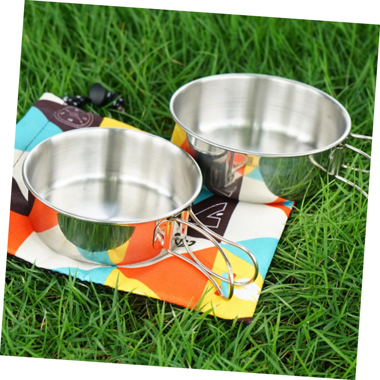 BESPORTBLE 3 Ensembles 2 Vaisselle Ensemble De 2 Pièces Bols Portables Pour Tasse Pliante Vaisselle Portable Bol De Camping Portable Cruche D'Eau Bouilloire Pliable Bols De Camping Boulon En