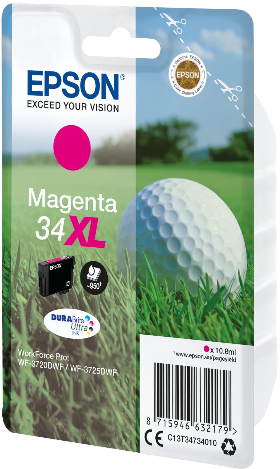 Image secondaire de Epson - C13T34734020 - Singlepack 34XL Encrer - magenta - 10,8 ml