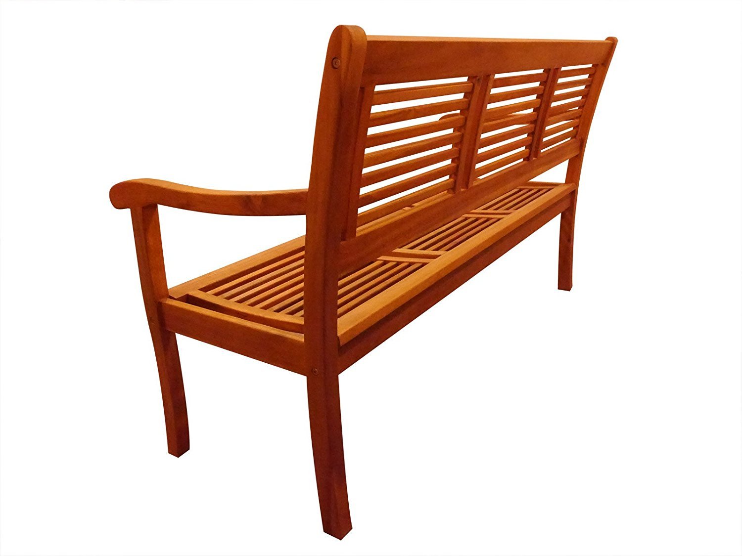 Gartenbank Cordoba 150 cm, aus Massivholz Akazie,3-Sitzer, Akazie-Holz-Bank für Garten Balkon Terrasse