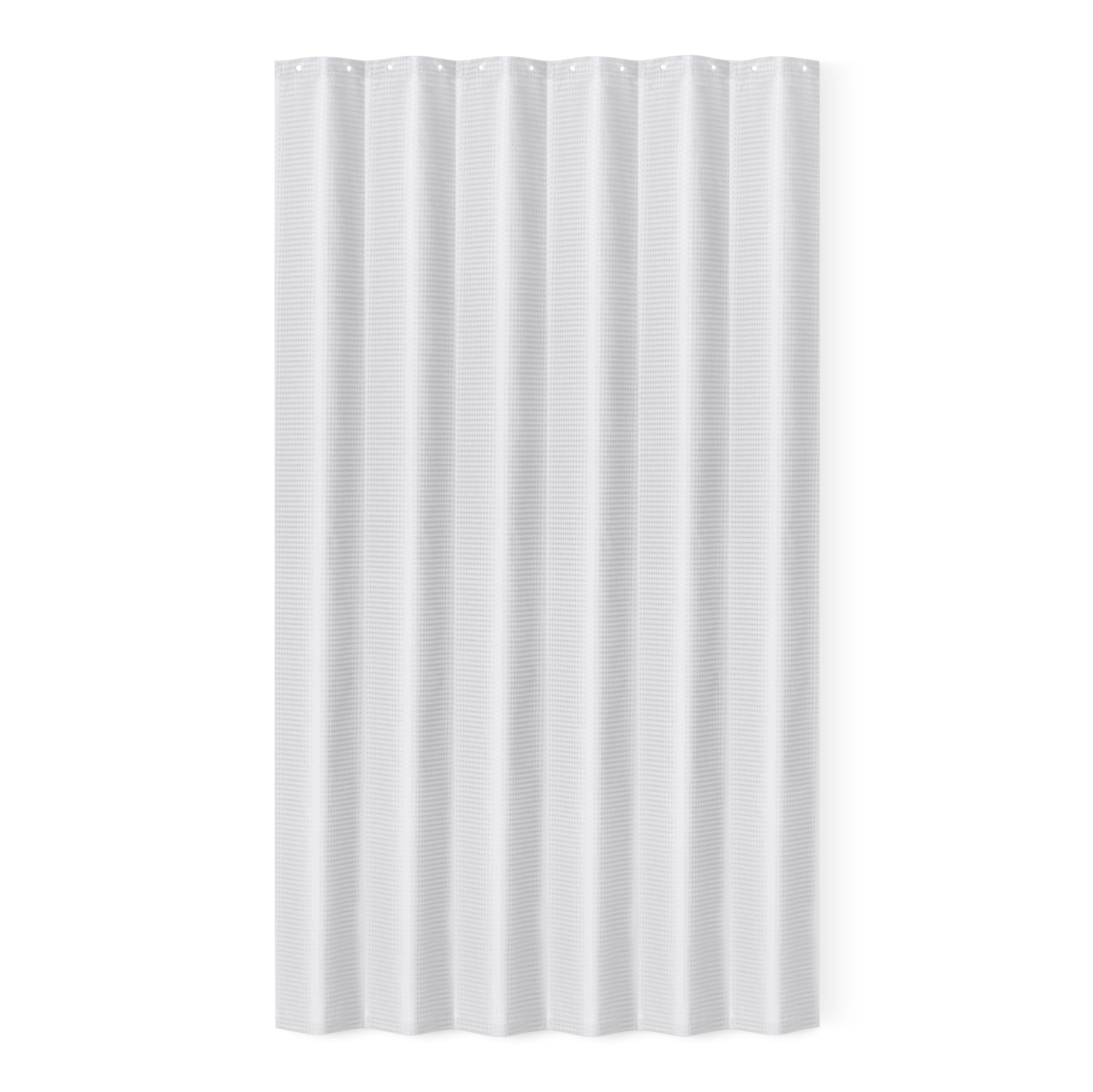 Amazon Basics Modern Style Polyester Shower Curtain, Quick-Drying, 182.9x182.9 cm, White