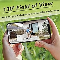 Vista 2 de Arlo Essential Spotlight Camera, Wireless Security Camera, Outdoor Camera HD (2nd Gen),1080p Video, Color Night Vision, Direct to WiFi No Hub