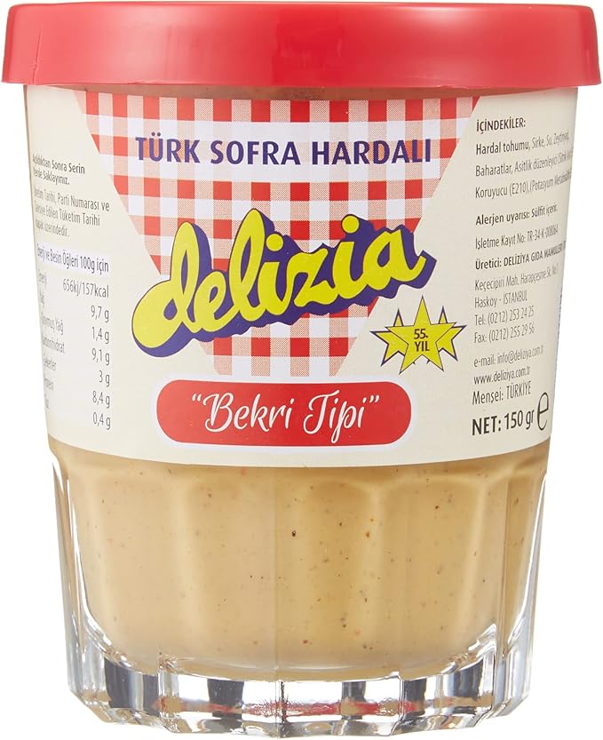 Delizia Hardal Bekri Tipi, Türk Sofra Hardalı, 150 Gr