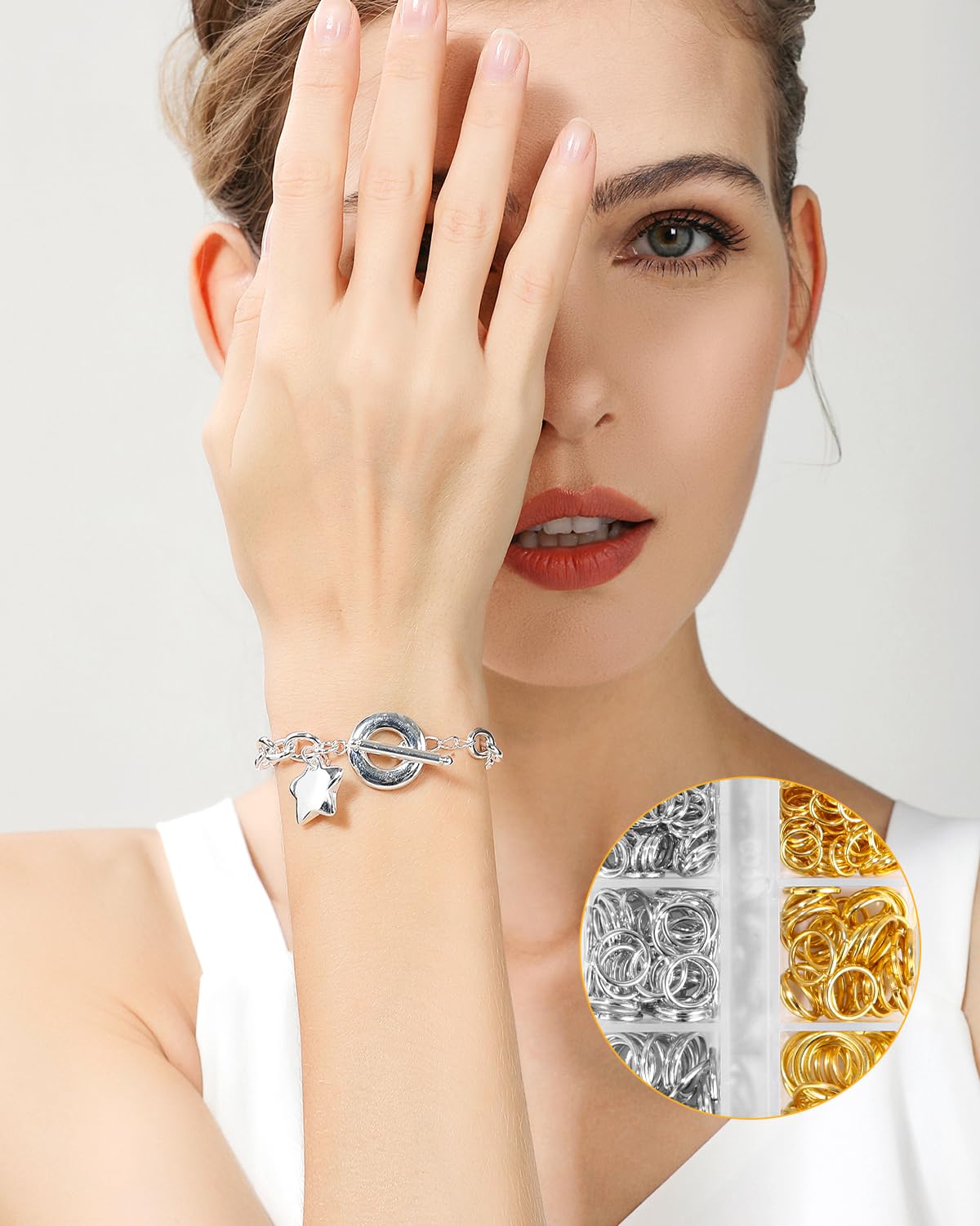 4800 Anelli Aperti In Metallo Per Gioielli | Colori Argento E Oro | Connettori Per Creazioni Fai Da Te E Portachiavi | Forniture Bigiotteria