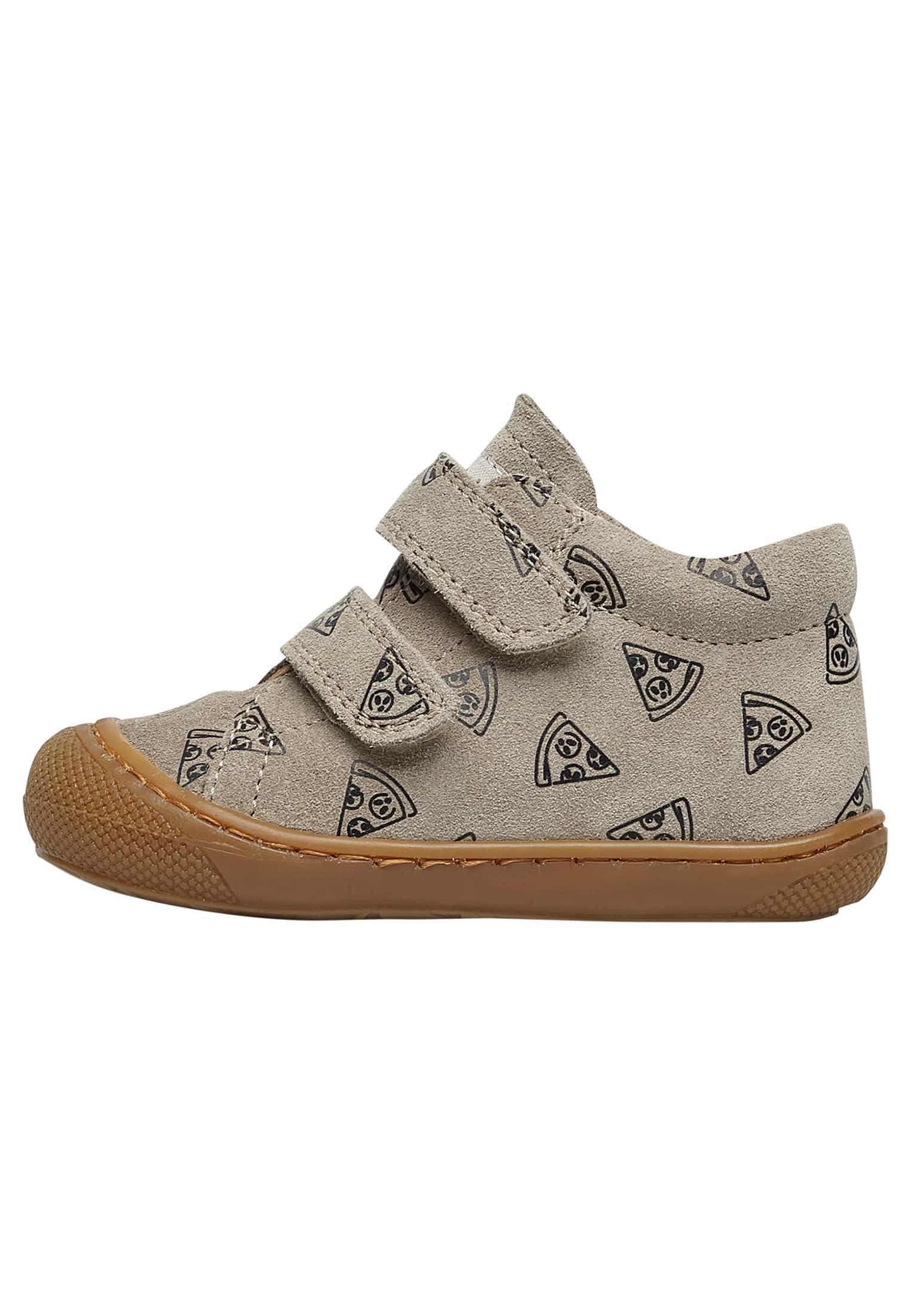Naturino Cocoon VL-Leather First Walking Shoes, Taupe, 1 UK Child