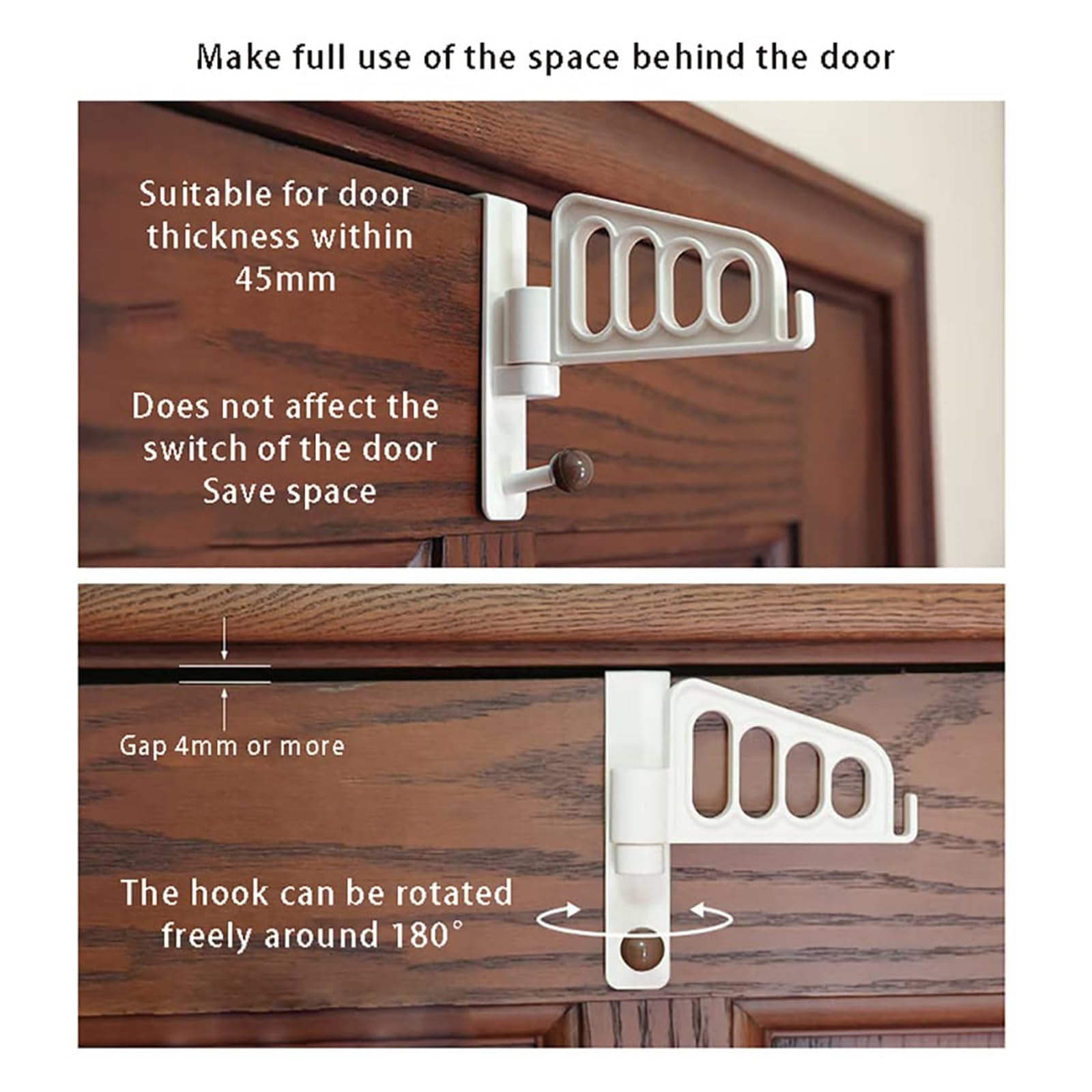 Zenithia Ganchos Para Puerta,Colgador Para Puertas,Gancho De Puerta Ahorro De Espacio,Percheros Puerta,Perchero Puerta Dormitorio,Percheros Puerta Habitacion,Para Colgar Ropa,Toallas,Bolsos