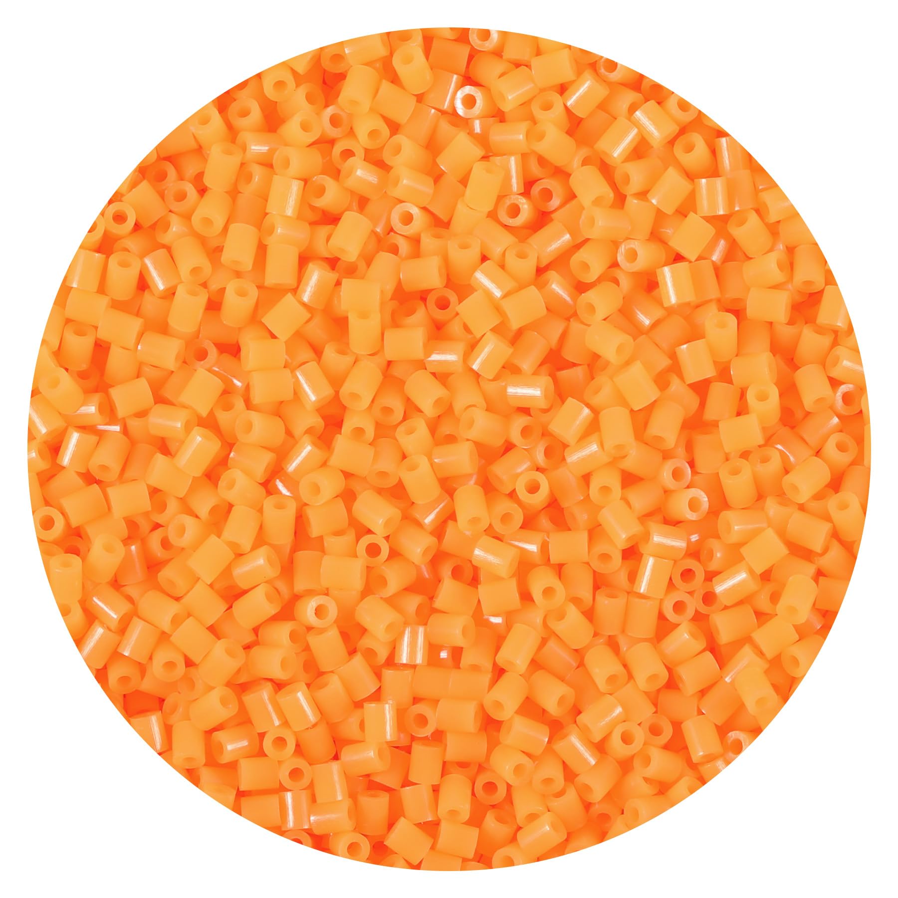 10000Pcs Loose Mini Fuse Beads 2.6mm Bulk Refill Kit Stress Relief Pixel Art 3D Craft Melting Beads for DIY Decor Crafts Creative Handmade Projects (A13 Orange 3)