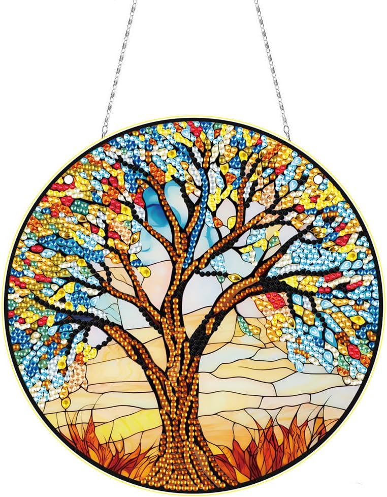 5D Diamond Painting Kits Hanging Pendants Wall Art Acrylic Point Drill