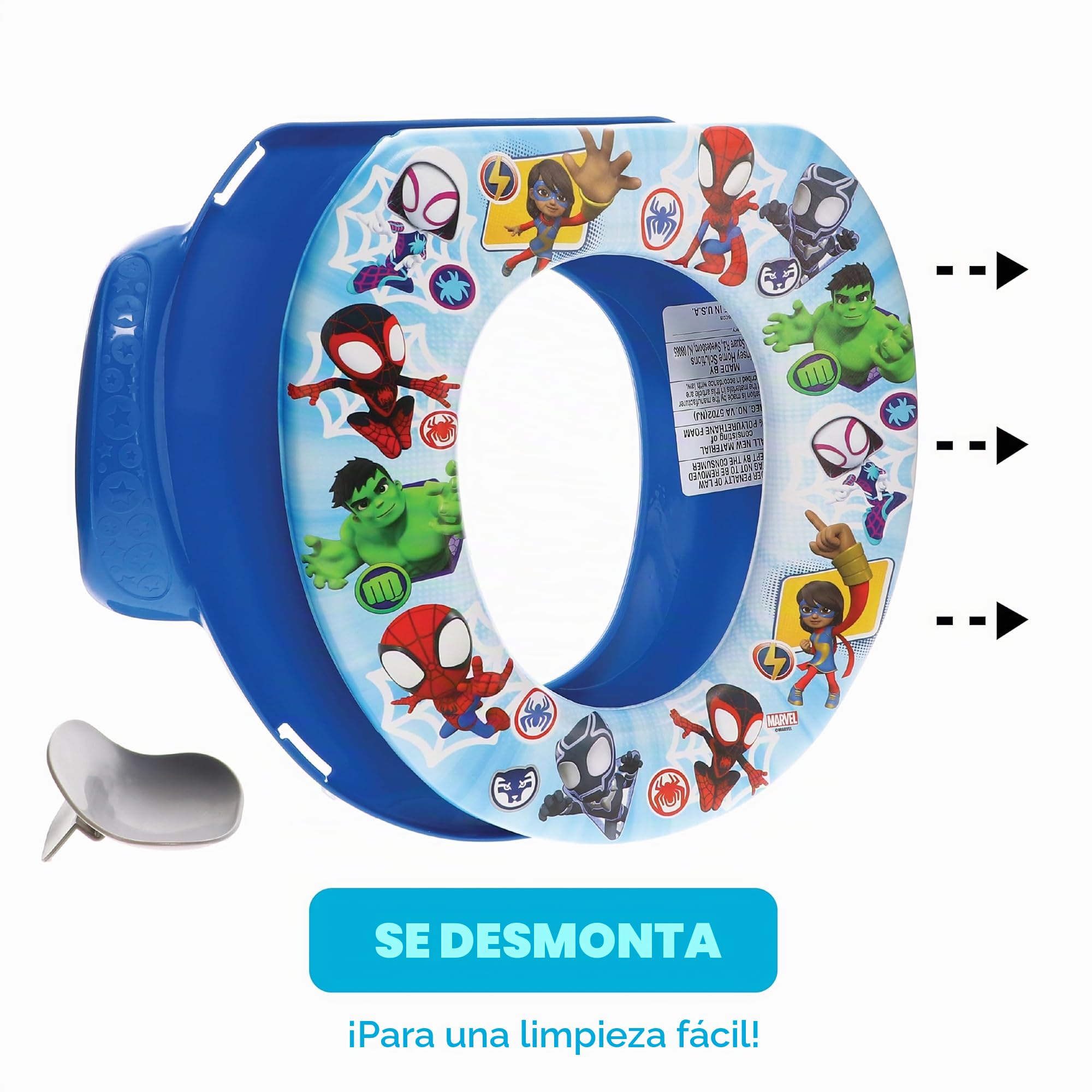 Spidey and His Amazing Friends Team Up - Asiento de entrenamiento para ir al baño