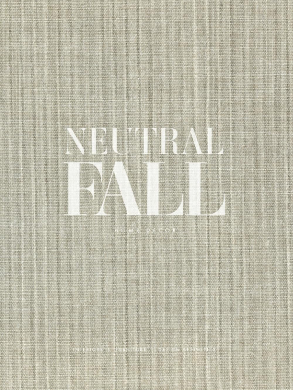 Neutral Fall Home Decor - Hard Cover Accent Book | Faux Hardback with Realistic Linen Fabric Effect (290 Blank Dot-Grid Pages Inside): Ideal for ... and Stacking on Shelves or a Coffee Table