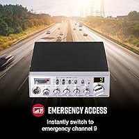 Vista 5 de Radio CB de 40 canales Cobra 29 LTD CHR con capacidad PA, talla única , Beige