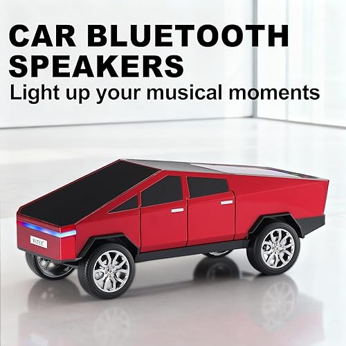 Miniatura 2 de Altavoz Bluetooth para camioneta futurista con pantalla LED - TWS estéreo, radio FM, reproducción USBTF, faros LED, micrófono integrado, regalo para