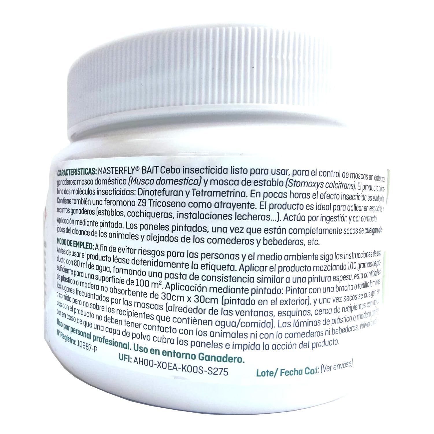 Masterfly Cebo Moscas, insecticida Polvo Soluble en Agua 125gr