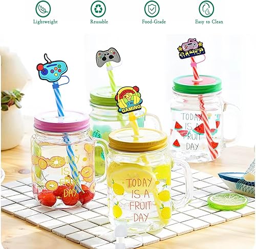 Miniatura 5 de 16 fundas de paja para el día de San Valentín de 0.394 pulgadas, funda de paja de amor para reutilizable, funda de San Valentín para niñas,