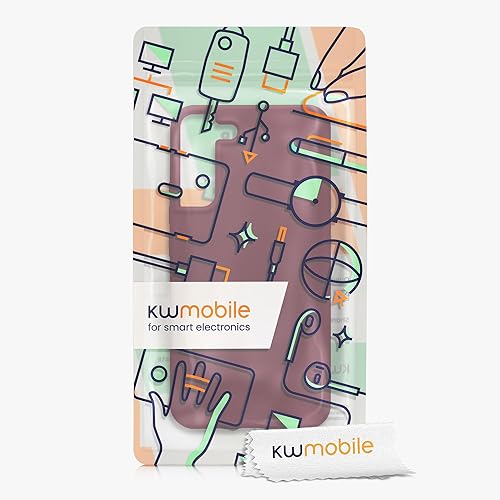 Miniatura 7 de kwmobile Funda compatible con Samsung Galaxy S22 Plus - Funda de silicona TPU con acabado suave - Violeta burdeos