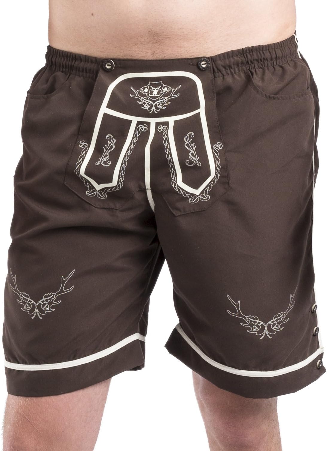Trachten Badehose - Hopfen & Malz - Lederhose - Trachtenbadehose - Trachten Shorts - Badeshort